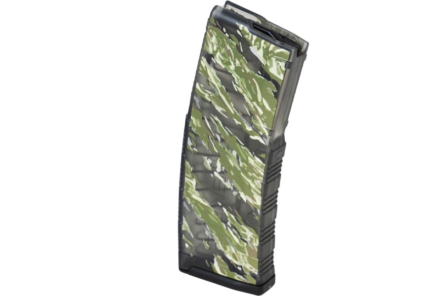 AMEND2 AR-15 5.56x45mm NATO/.223 Remington 30 Round Magazine, Red White Blue Tiger Stripe